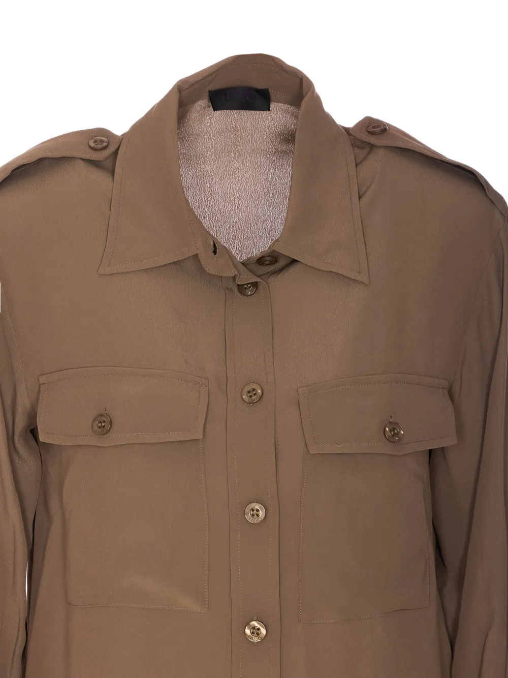 LIU JO Blouse met epauletten Bruin