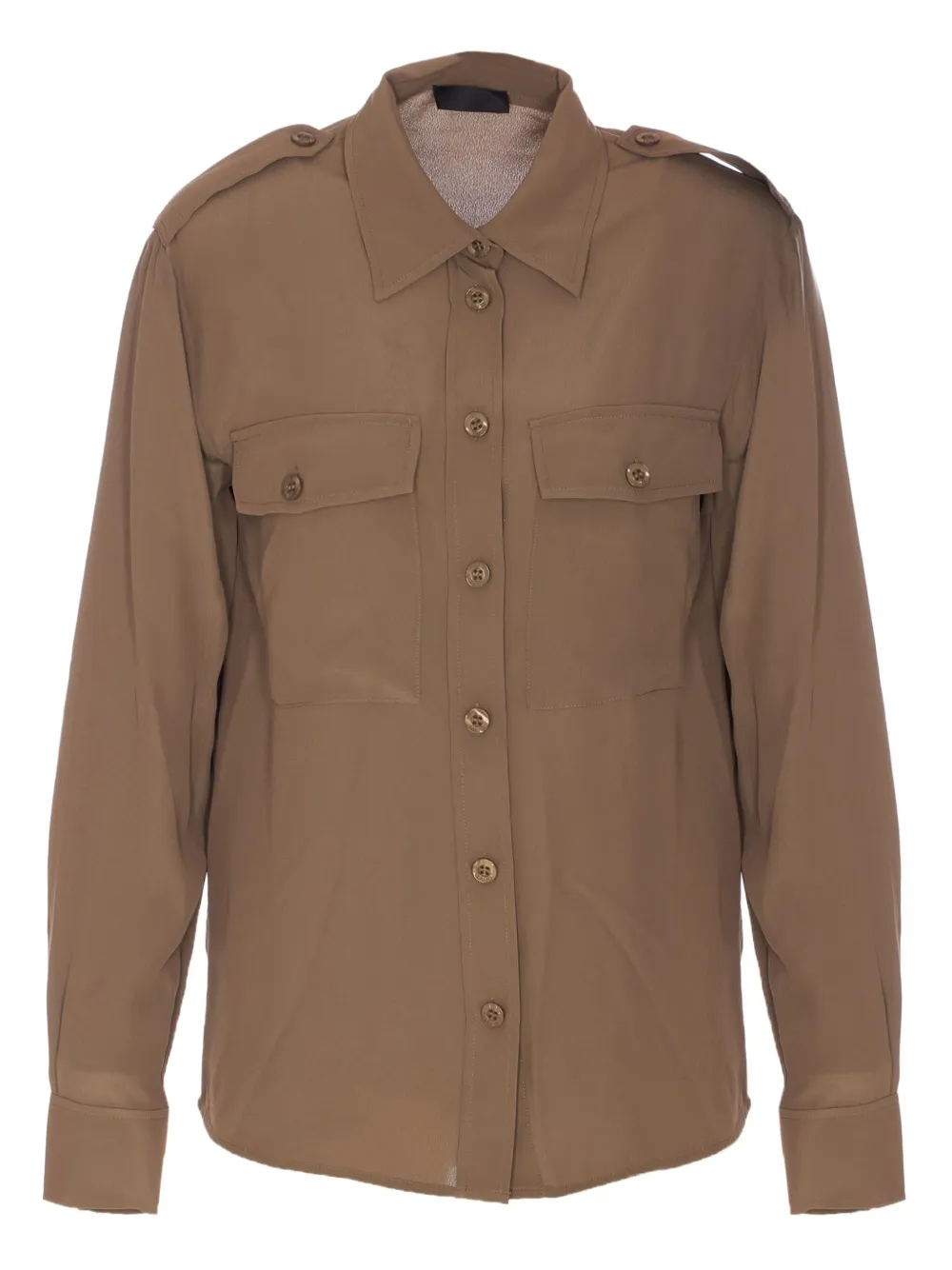 LIU JO Blouse met epauletten Bruin
