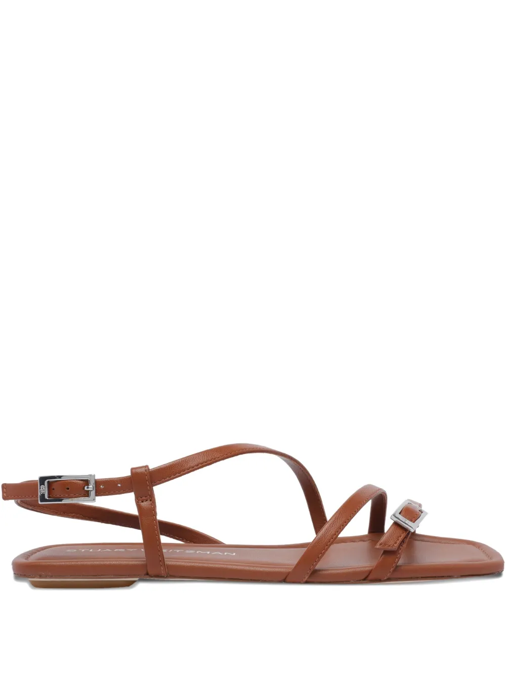 Stuart Weitzman Georgie flat sandals Brown