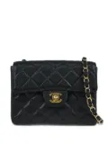 CHANEL Pre-Owned 2002 mini Classic Square Flap shoulder bag - Black