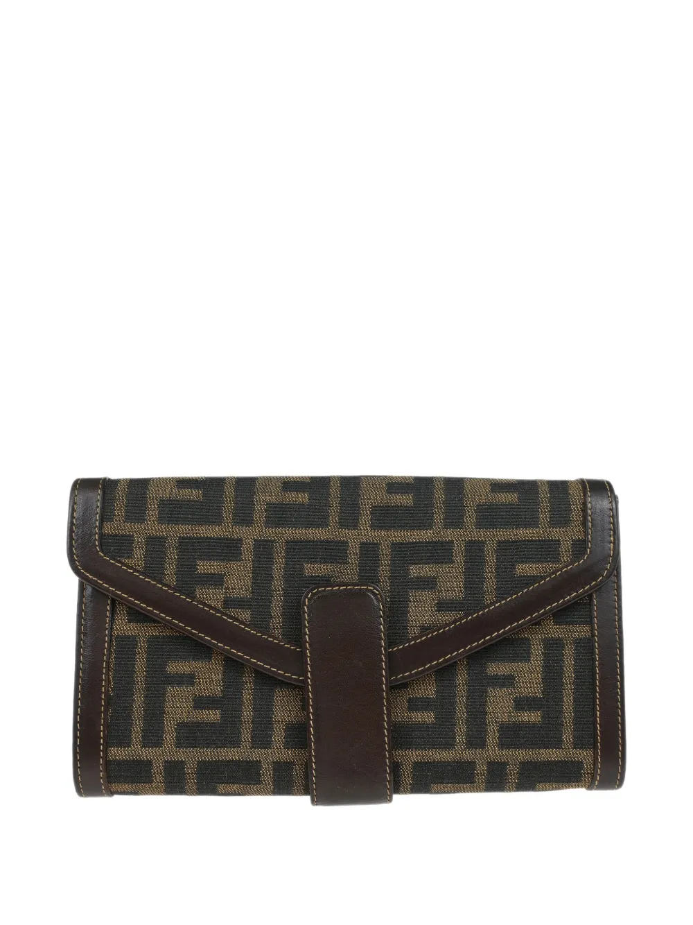 Fendi Pre-Owned 1990-2000s Zucca-monogram wallet | Brown | Image 1