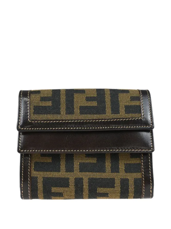 Fendi Pre-Owned Cartera Zucca 1990-2000 | Marrón | FARFETCH CL