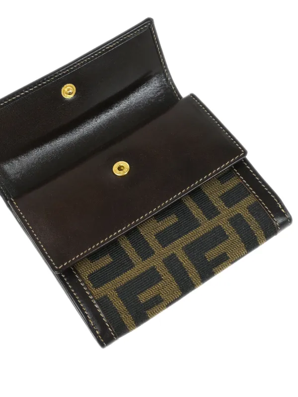 Fendi Pre-Owned 1990-2000 Zucca Wallet | Brown | FARFETCH