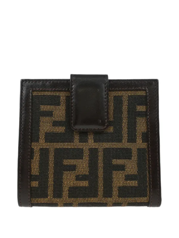 Fendi Pre-Owned 1990-2000 Zucca Wallet Brown FARFETCH IN
