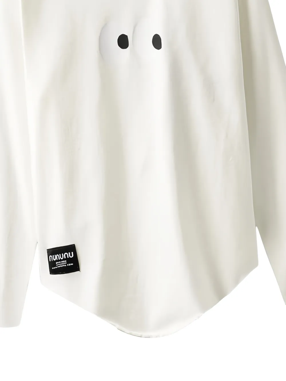 Nununu Ghost-eye Long-sleeve T-shirt In White