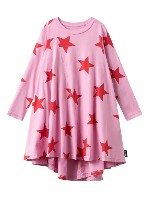 Nununu star-print long-sleeve dress