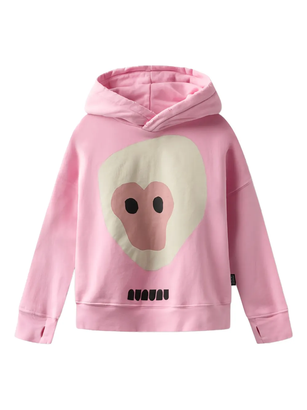 Nununu graphic-print hoodie - Rosa