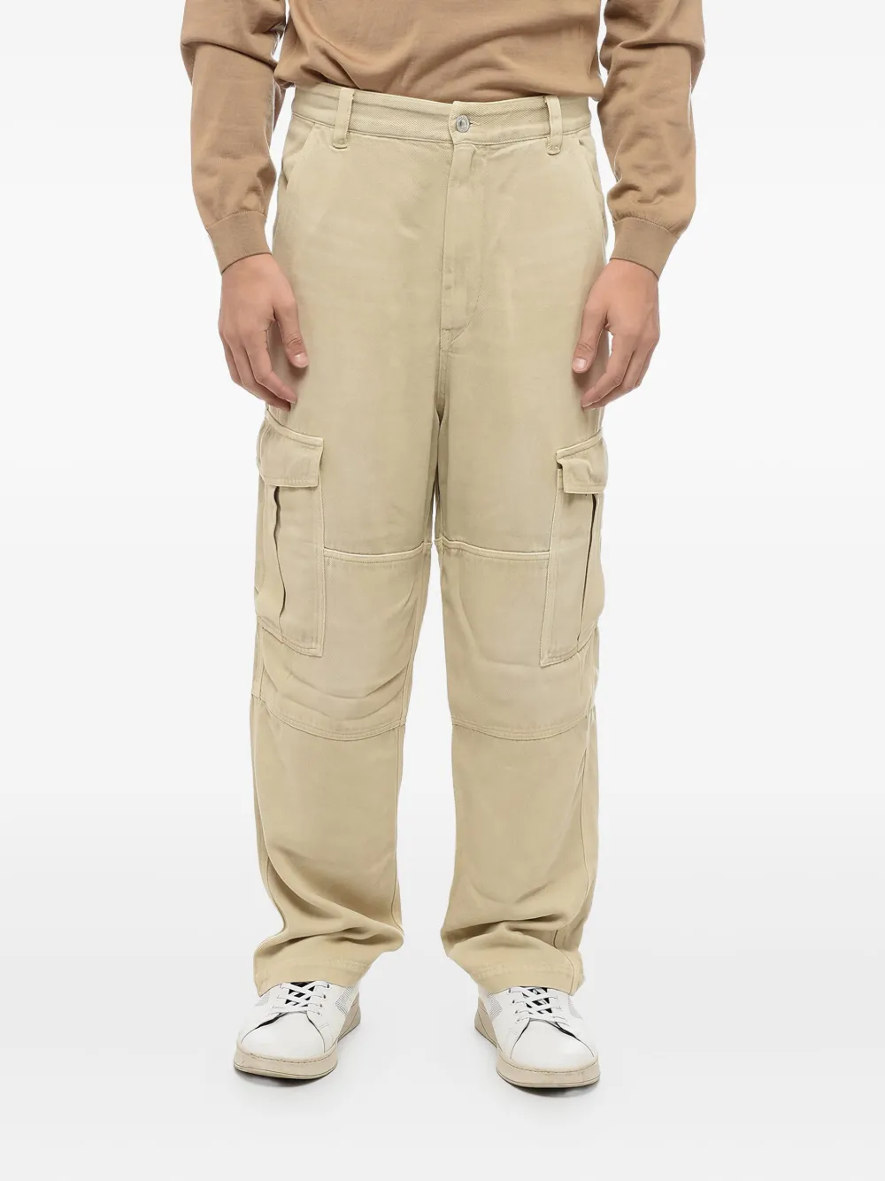 MARANT Terence mid waist cargo jeans - Beige