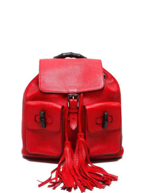Gucci Pre-Owned 2000-2015 뱀부 백팩