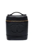 CHANEL Pre-Owned 2000-2001 CC-Mark leather handbag - Black