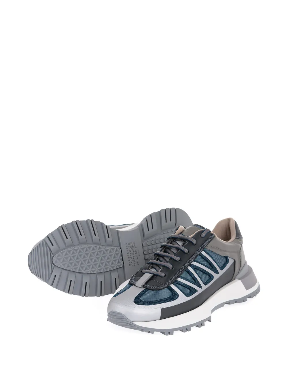 Maison Margiela panelled sneakers Grey