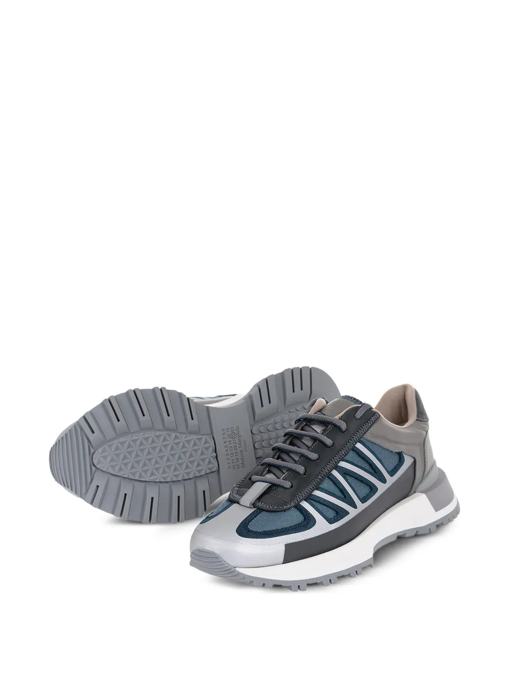 Maison Margiela panelled sneakers Grey