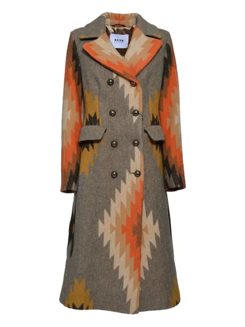 Bazar Deluxe abrigo con motivo en intarsia