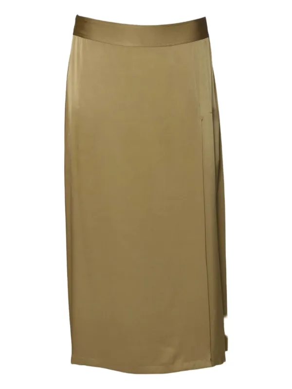 ASPESI Waistband Midi Skirt in Neutrals