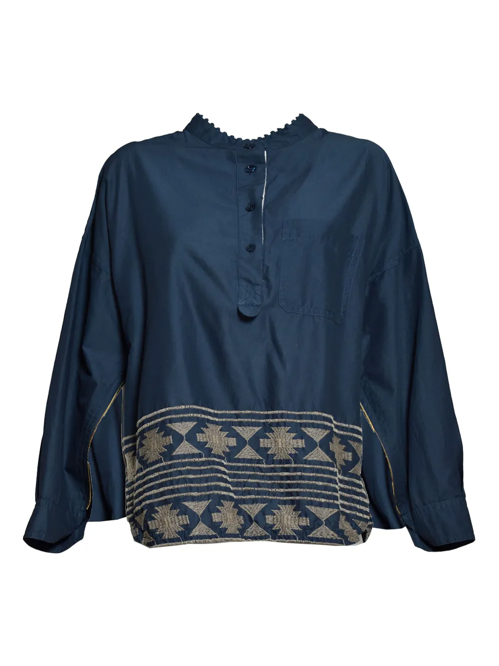 Bazar Deluxe embroidered blouse - Blu