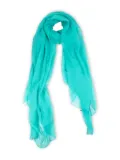Alberta Ferretti semi-sheer scarf - Green