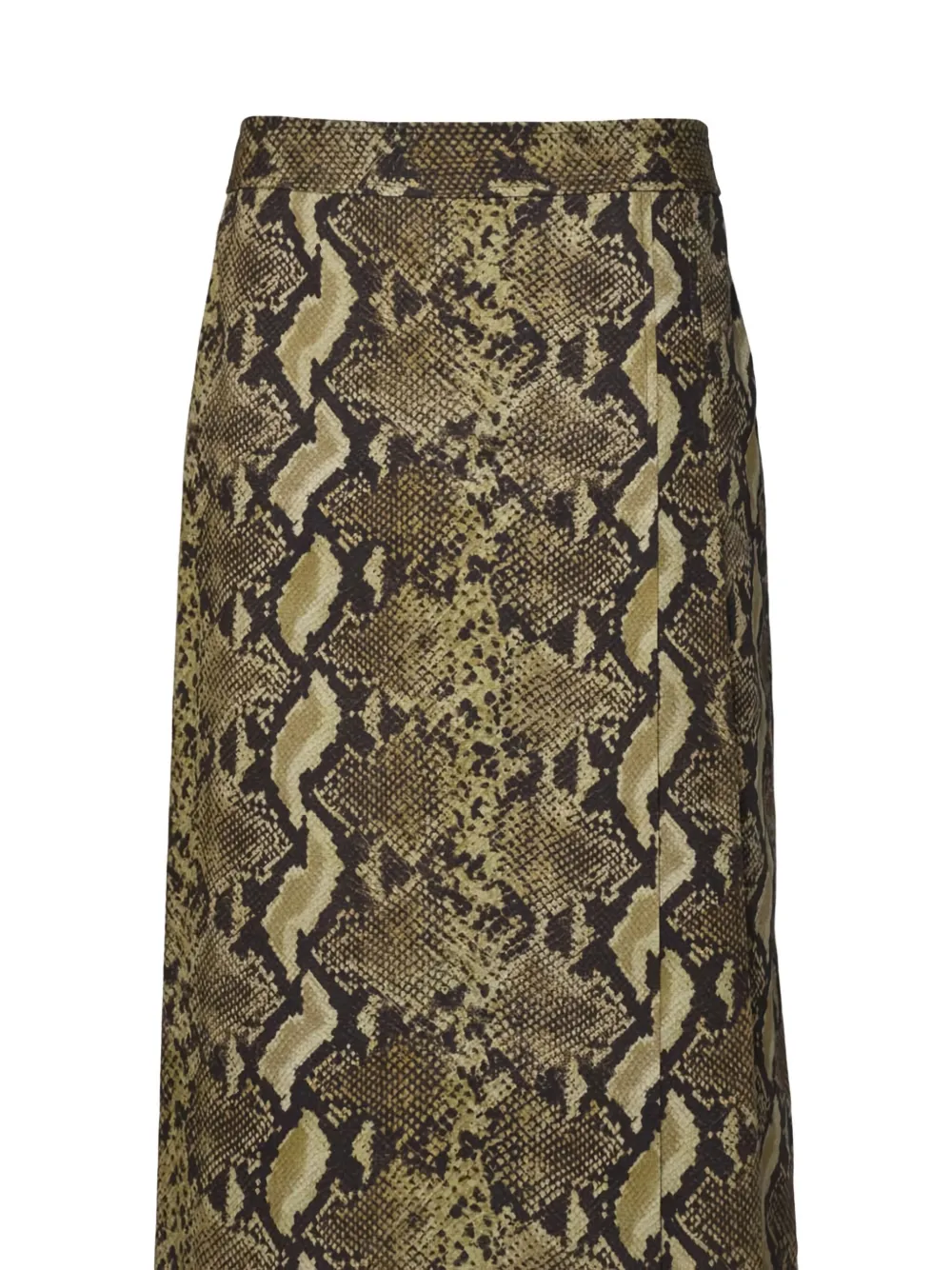 ASPESI Mini-rok met slangenhuidprint Bruin