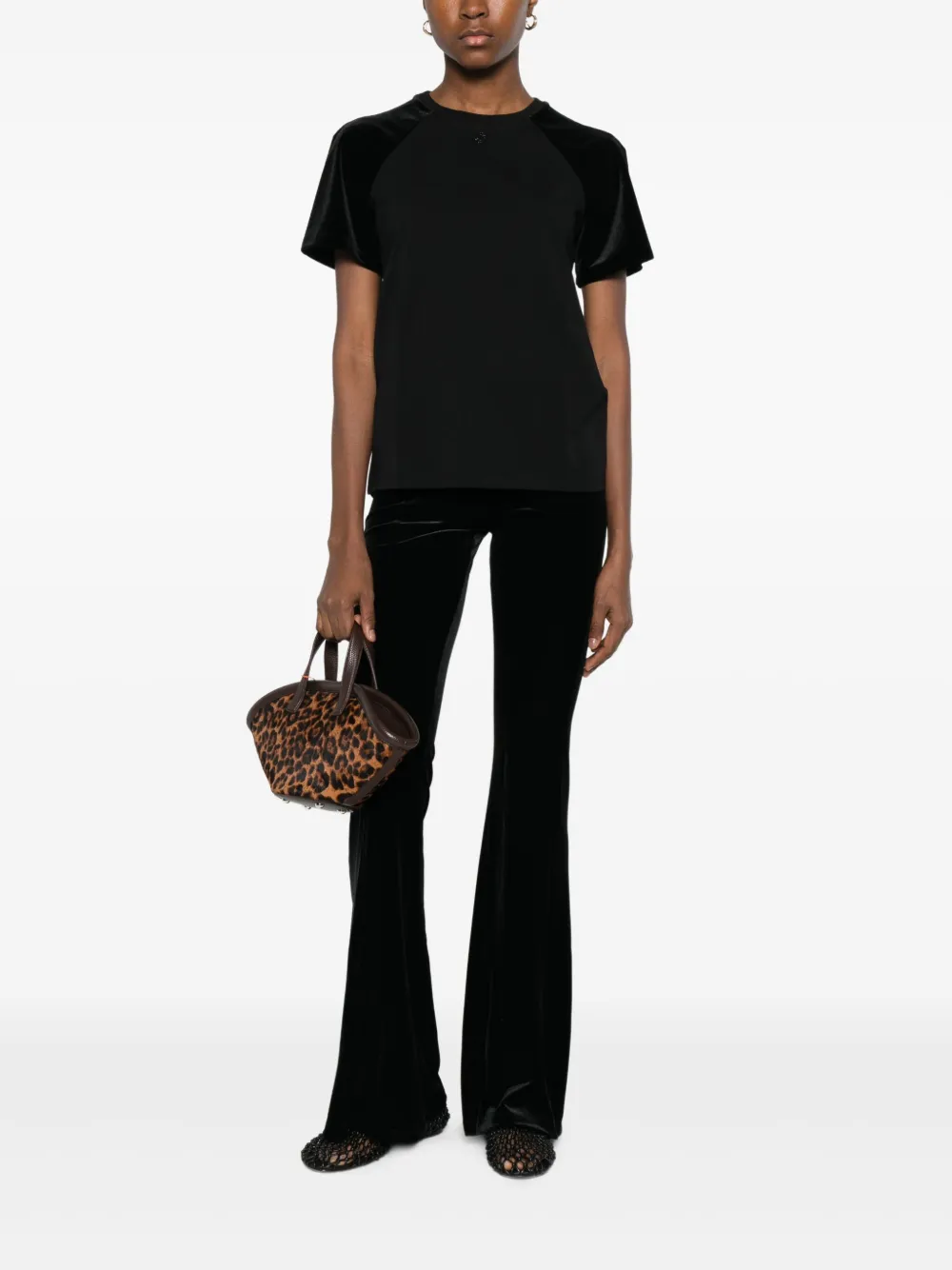 Maje Flared broek - Zwart