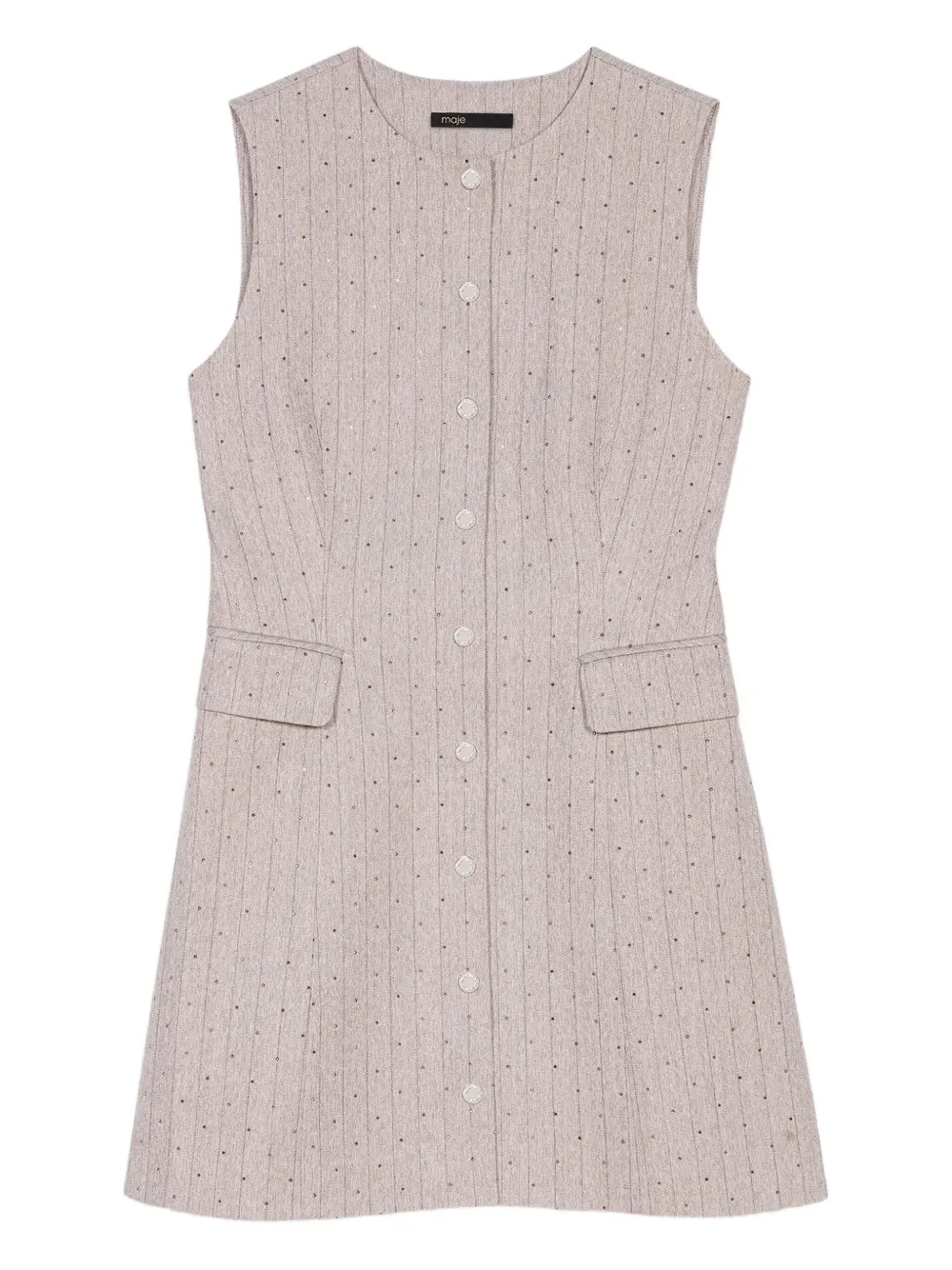Maje Abito con strass - Grigio