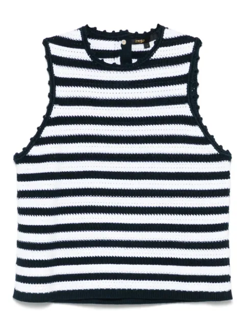 Maje crochet-knit top