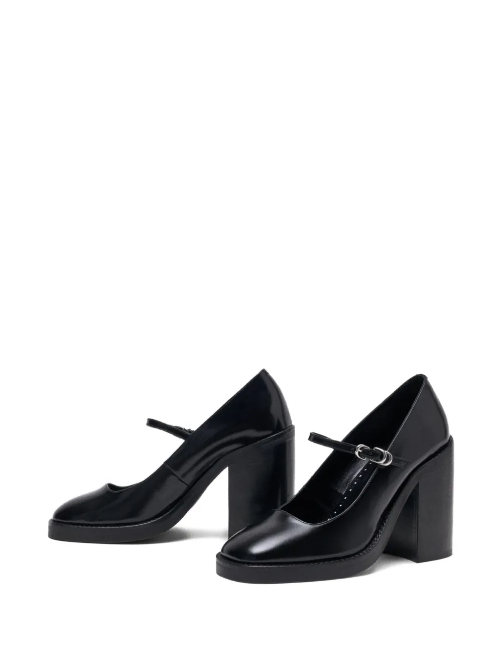 Maje 100 mm leren pumps Zwart