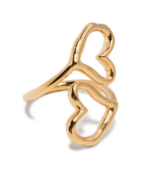 Maje double-heart ring