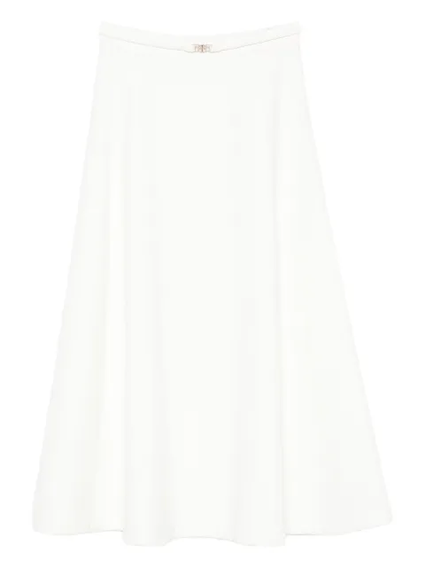 Maje logo-plaque A-line skirt