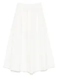 Maje embroidered midi skirt - White