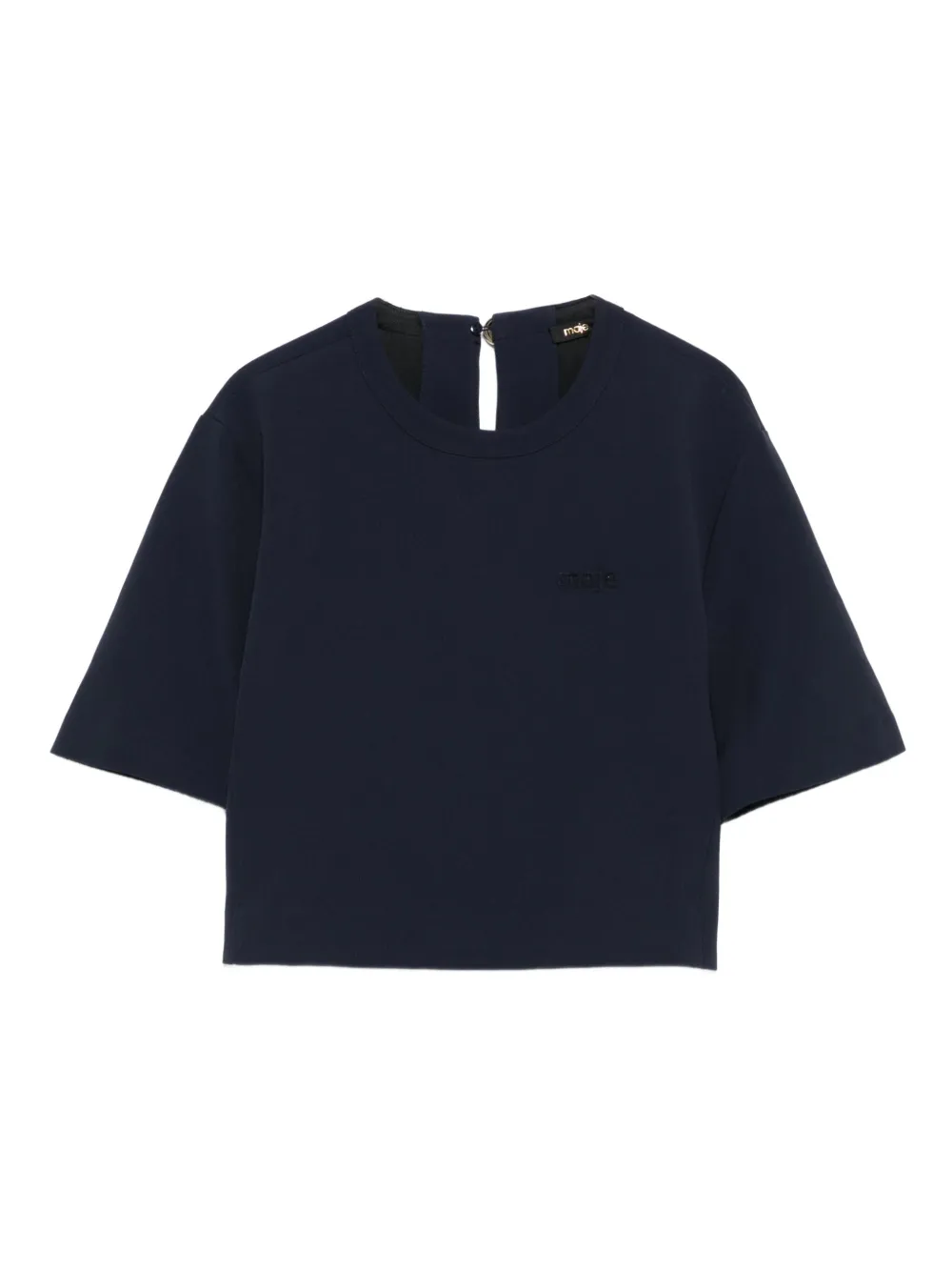 Maje embroidered t-shirt | Blue | Image 1