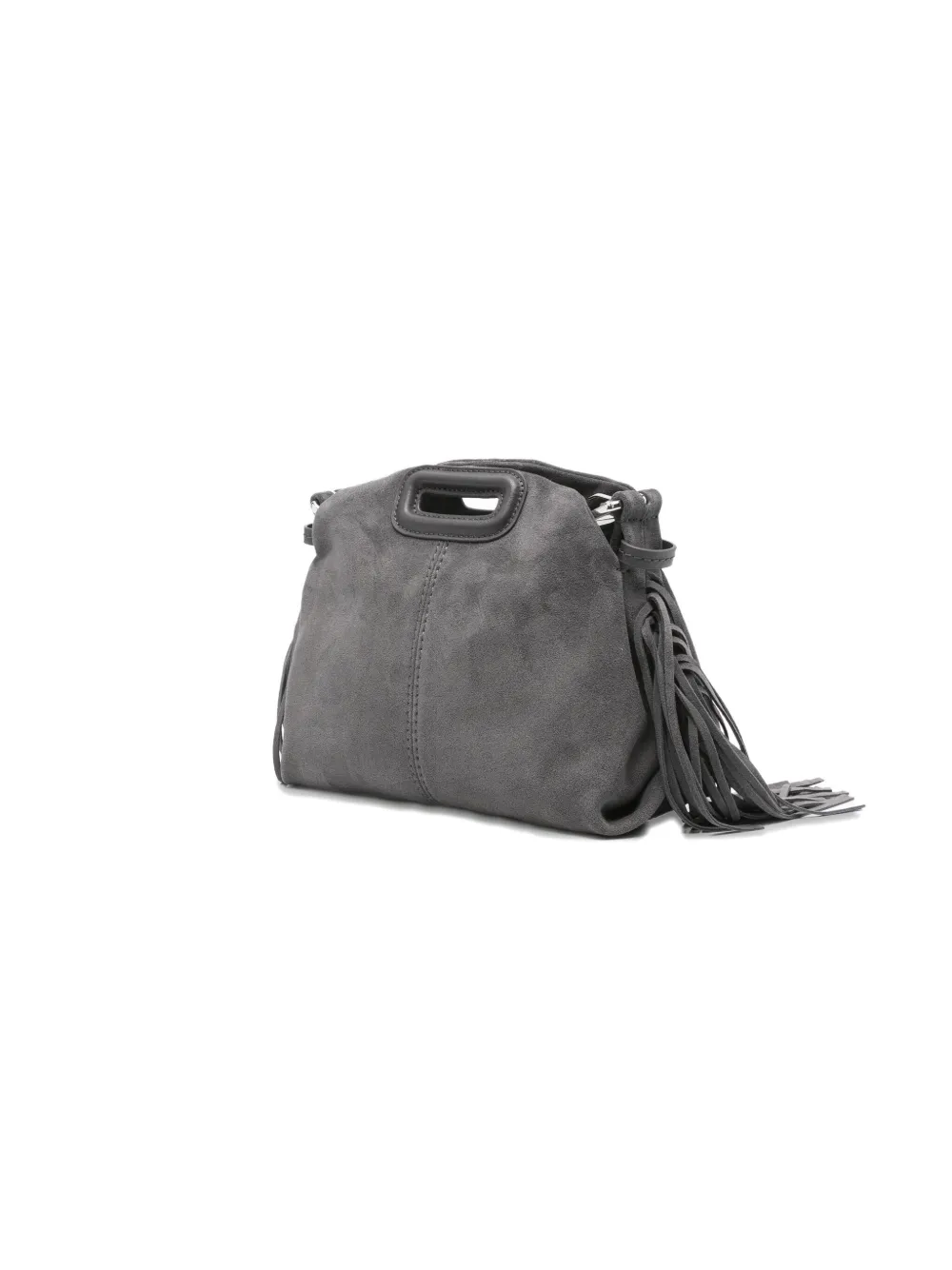 Maje Miss M kleine tas met franje Grijs