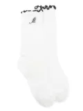 Maje pointelle socks - White