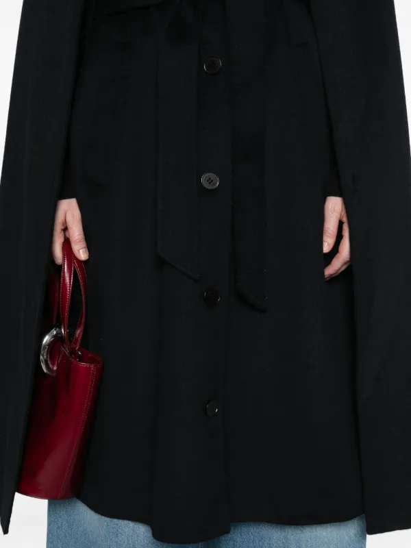 Maje Cape-Mantel Blau FARFETCH AT