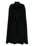 Maje cape wool-blend coat - Blue