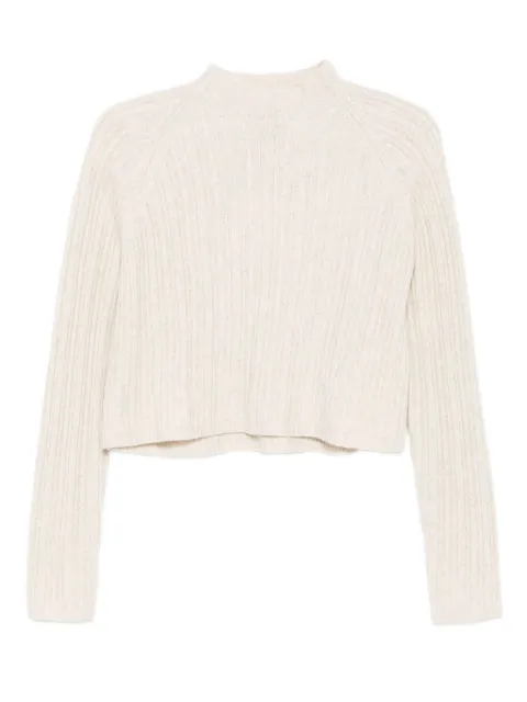 Maje ribbed high-neck sweater