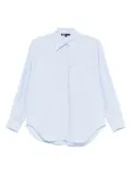 Maje long poplin shirt - Blue