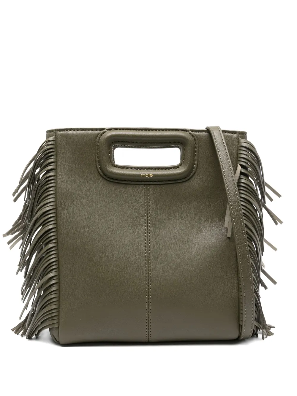 Maje small M tote bag | Green | Image 1