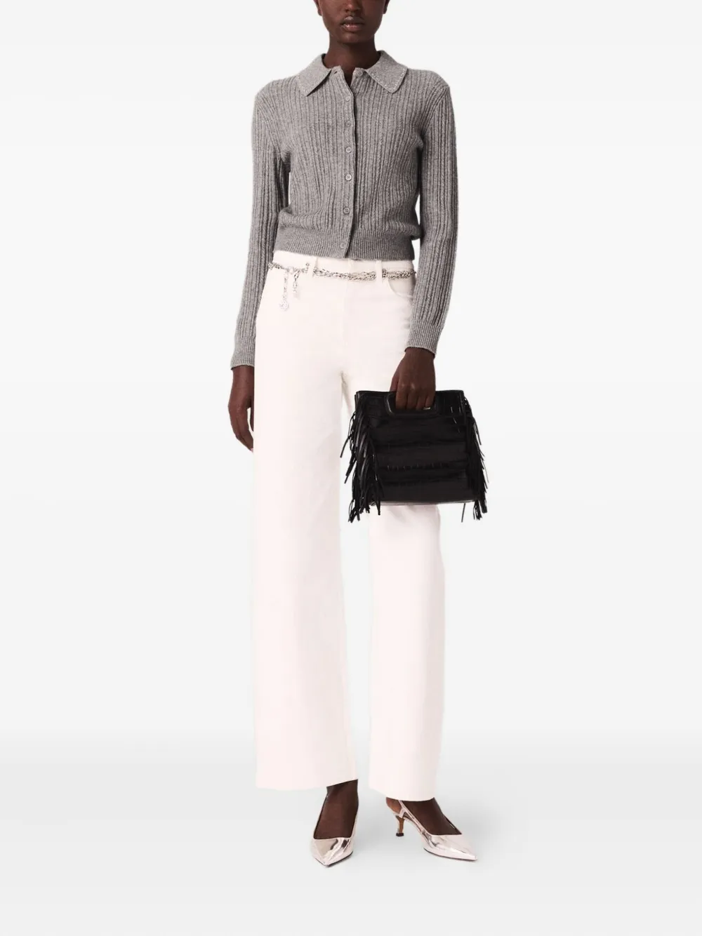 Maje rhinestone-embellished cardigan | Cardigans | Image 2