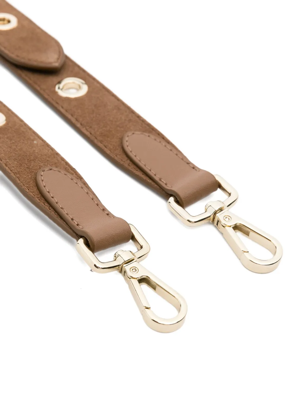 Maje Leren schouderband Bruin