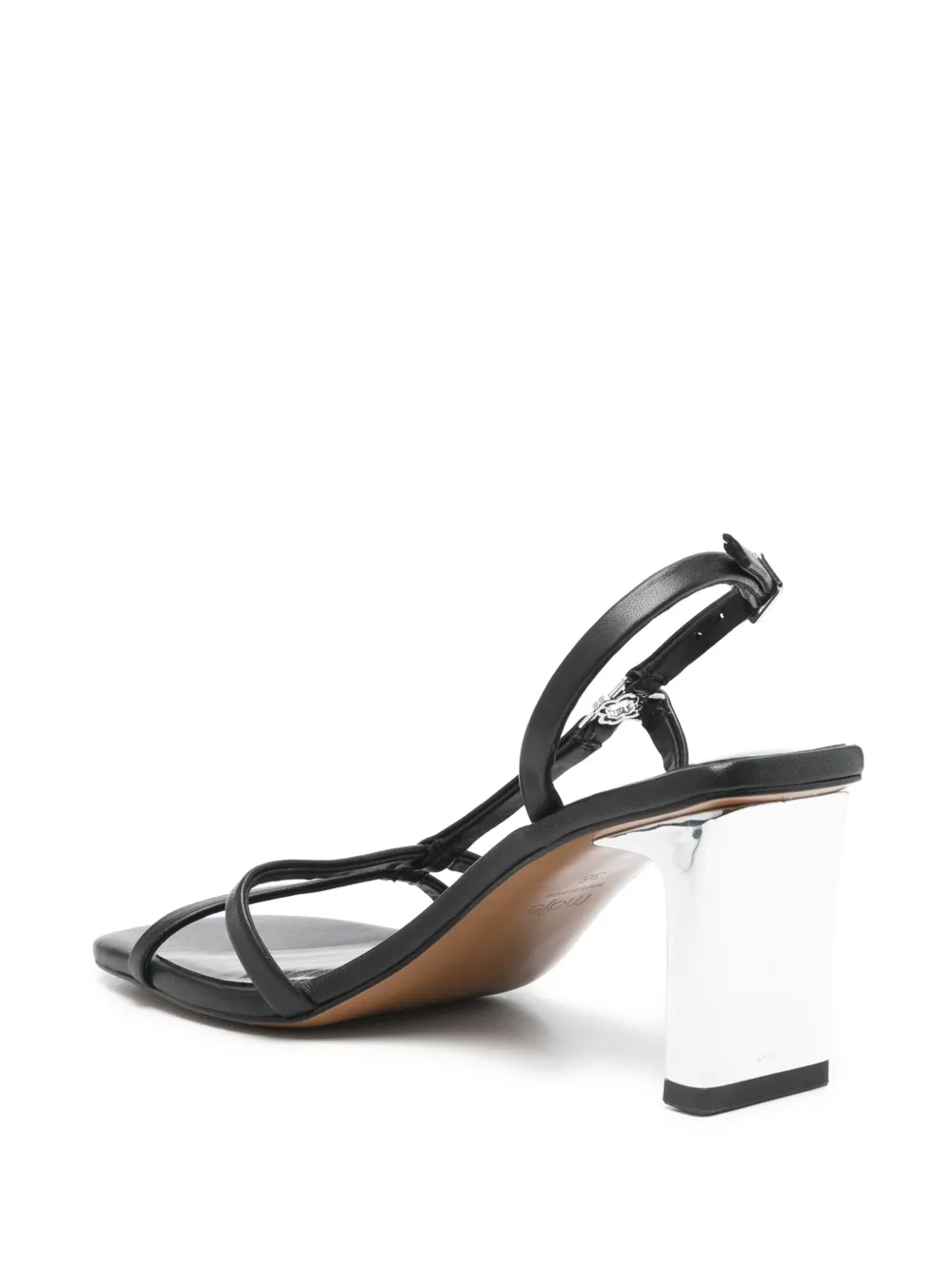 Maje 80mm leather sandals Black
