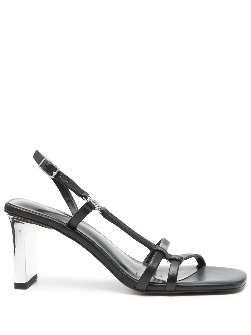 Maje 80mm leather sandals Black