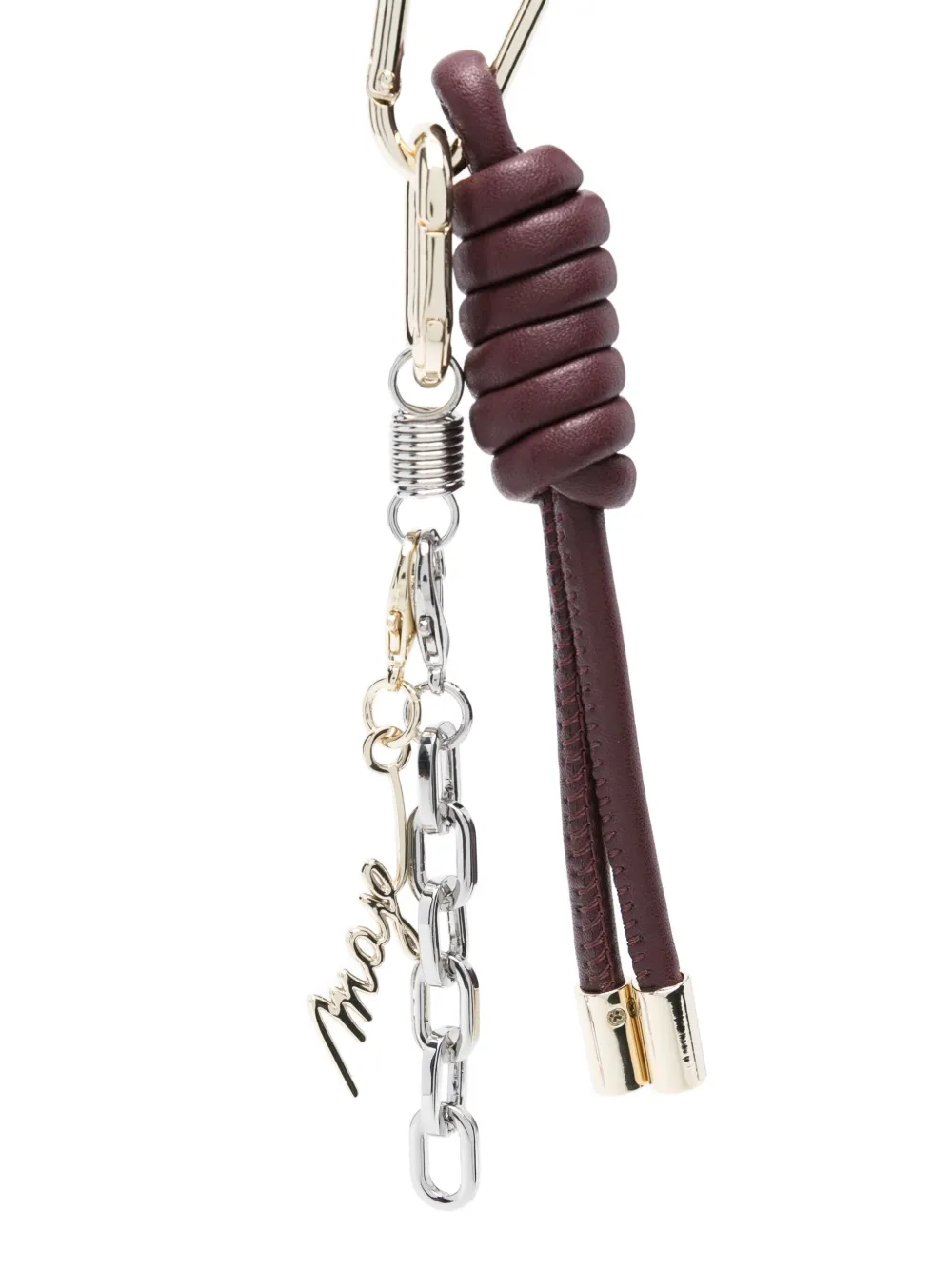 Maje leather-knot keyring | Image 2