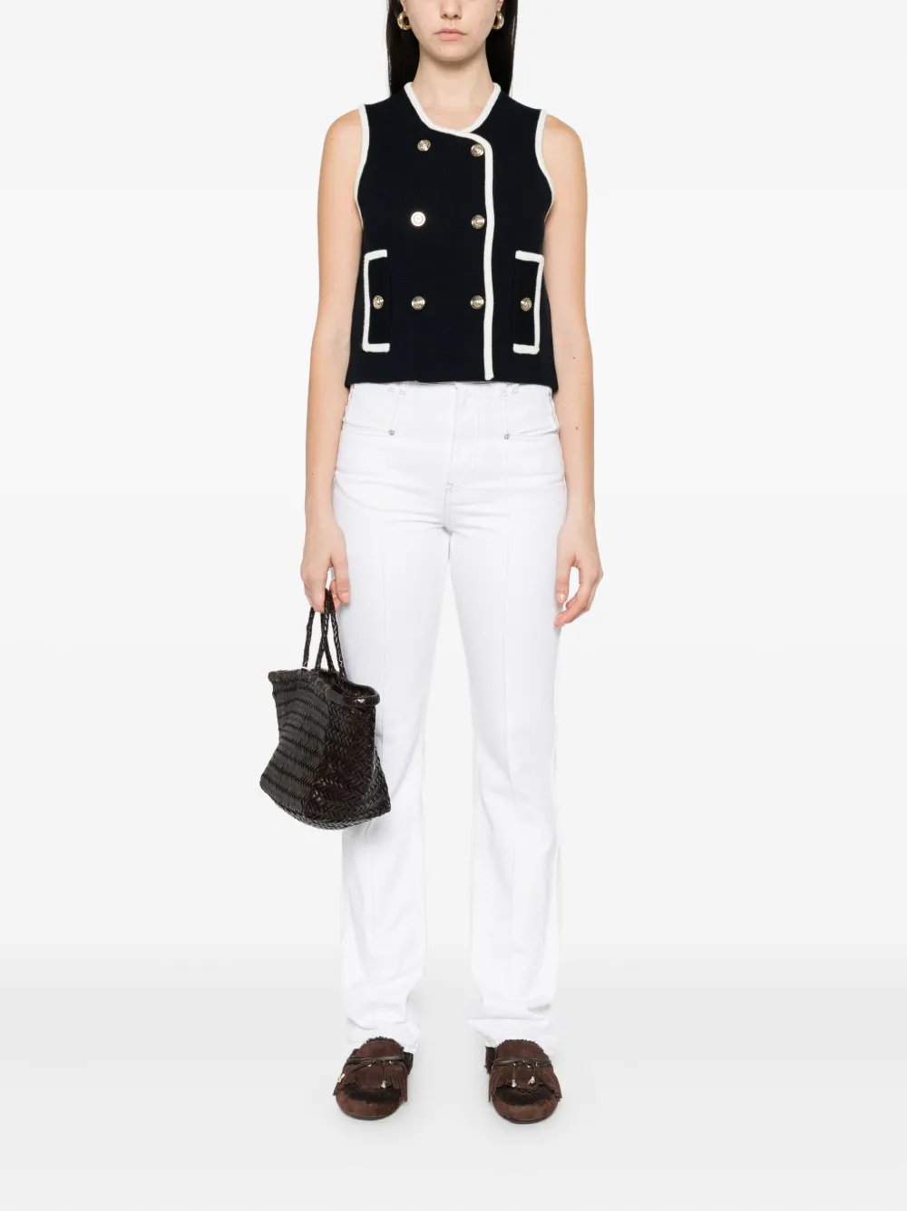 Maje button-fastening vest | Vests & Tank Tops | Image 2