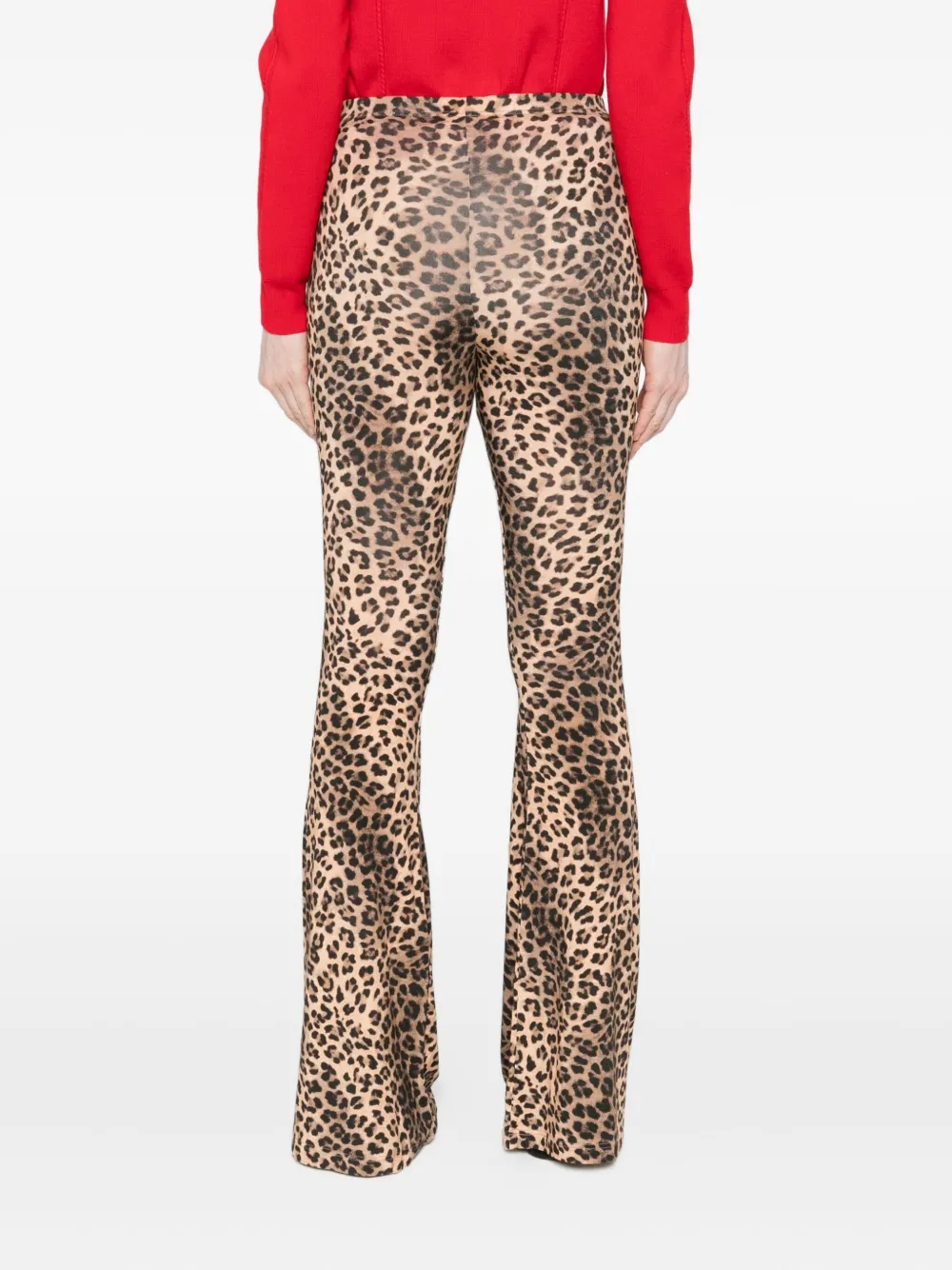Maje Broek met luipaardprint Bruin