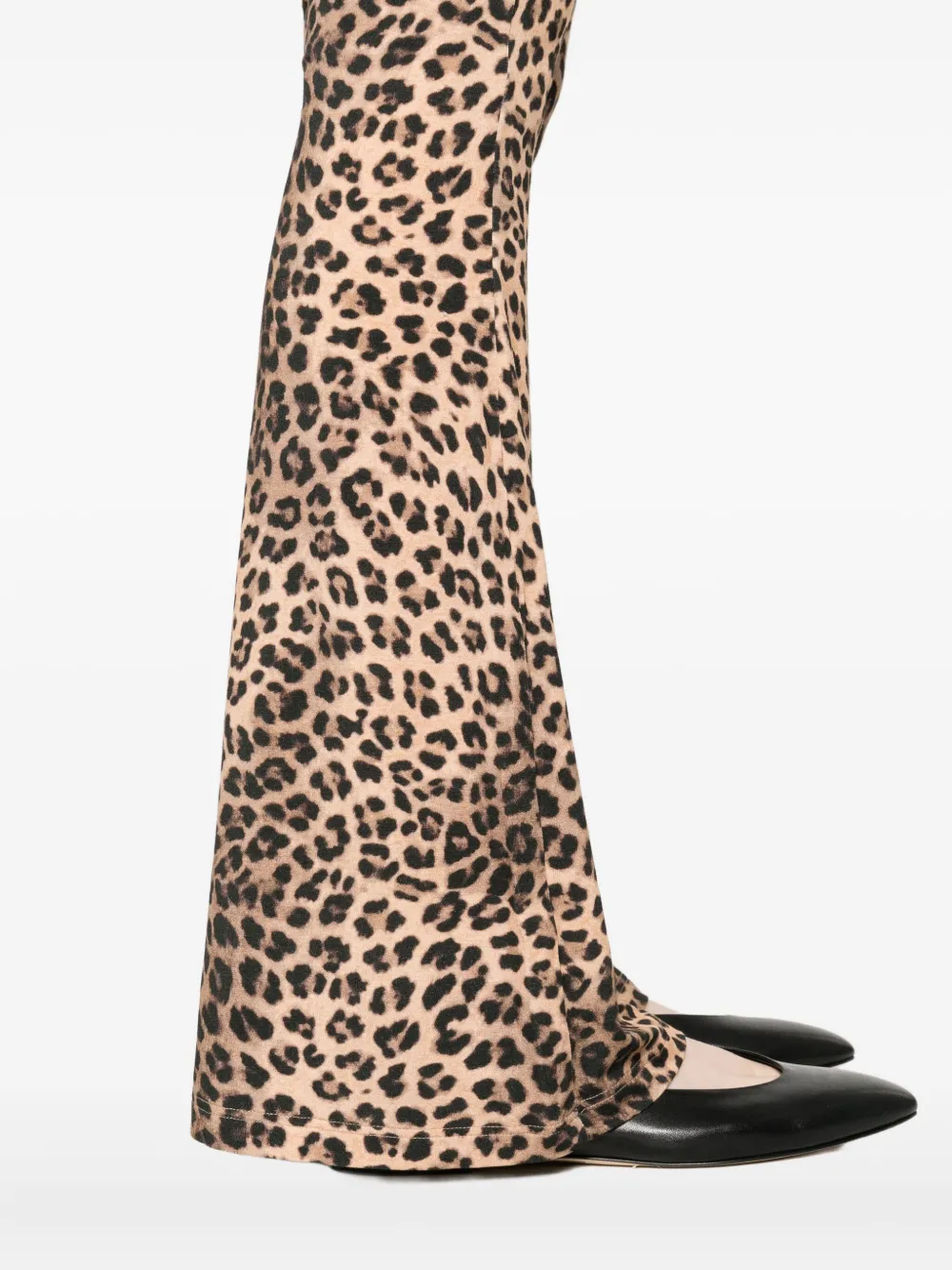 Maje Broek met luipaardprint Bruin