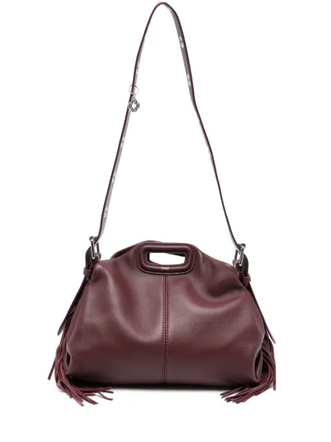 Maje fringed leather tote bag
