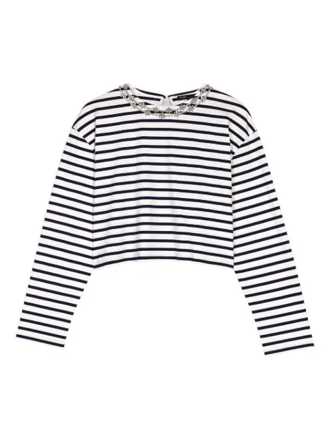 Maje striped long-sleeved T-shirt 