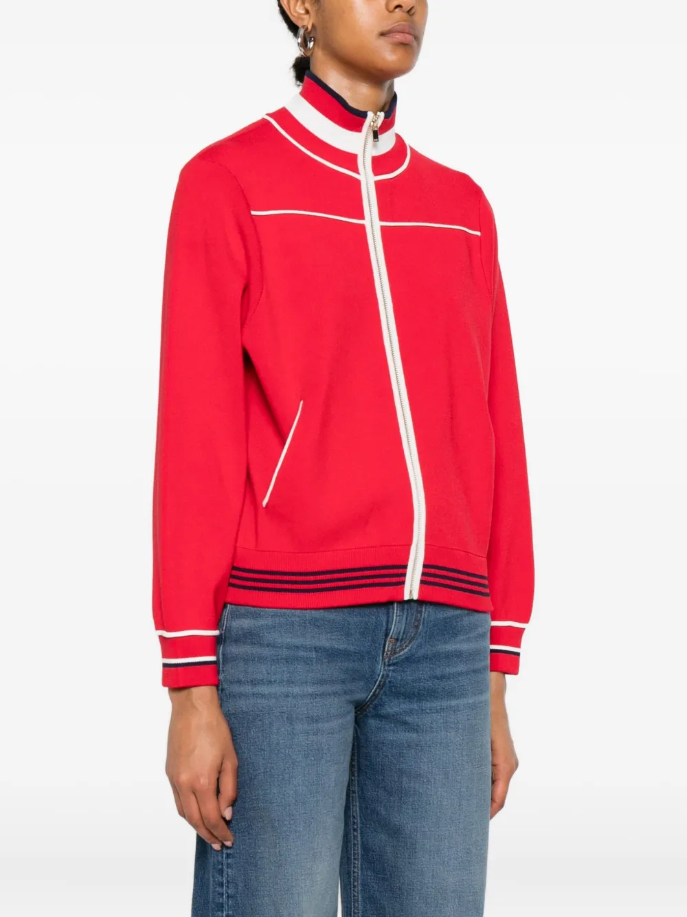 Maje Vest met rits Rood