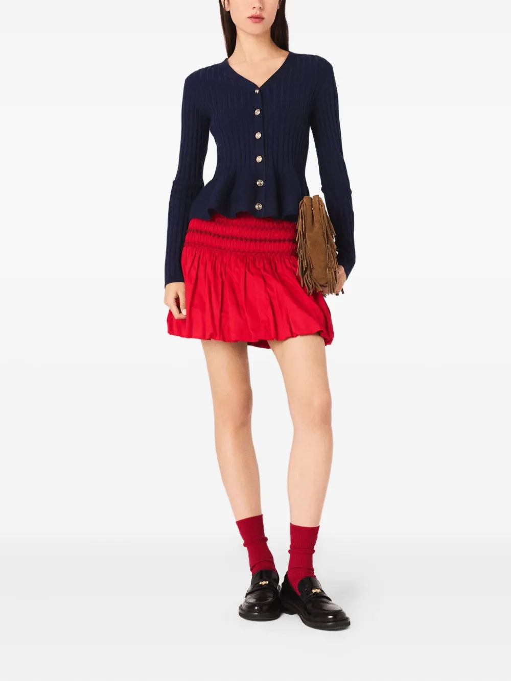 Maje button-down peplum cardigan | Cardigans | Image 2