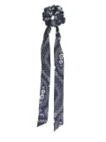 Maje bandana-print silk scrunchie - Blue