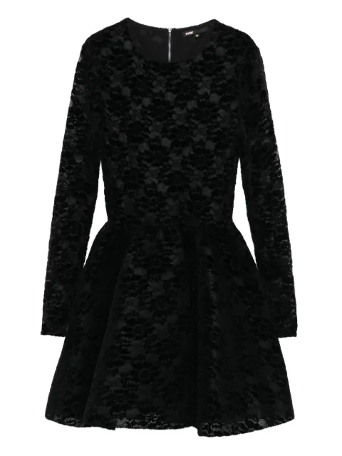 Maje lace-panel flared dress